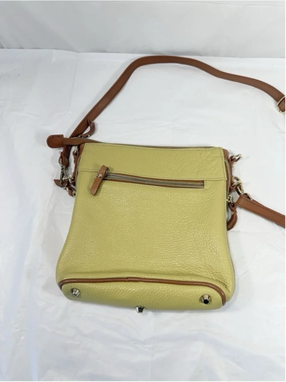 Valentina Italian Leather messenger crossbody Made in Italy